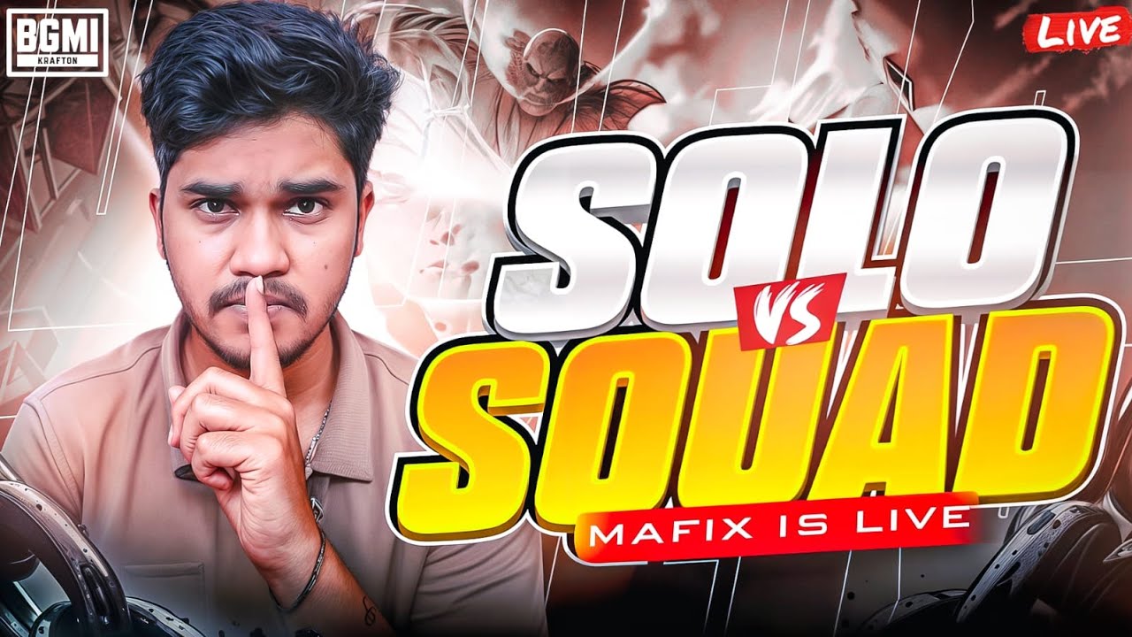 Solo vs Squad BGMI 4.2 UPDATE Live #shorts #youtubeshorts #bgmi #pubgmobile
