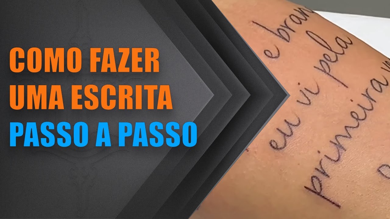 Como Fazer uma Escrita Passo a Passo - Esculpindo seu traço - Erick Lodetti