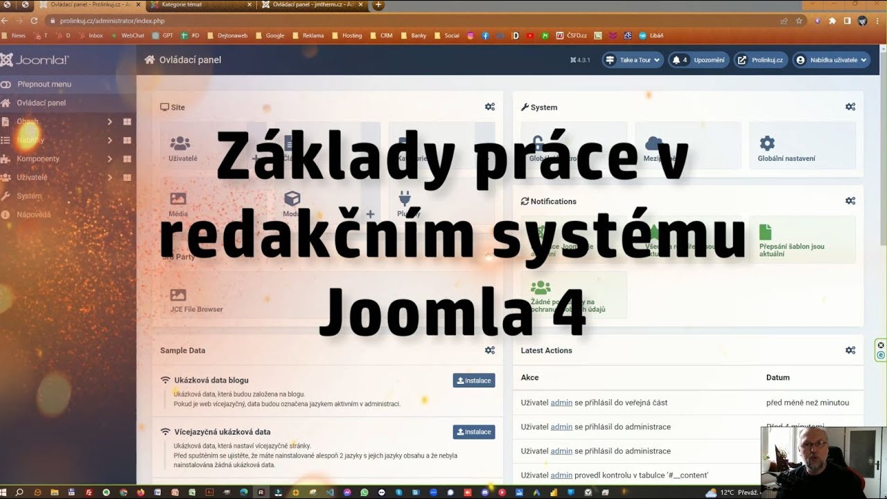 Joomla 4: Základy práce v redakčním systému