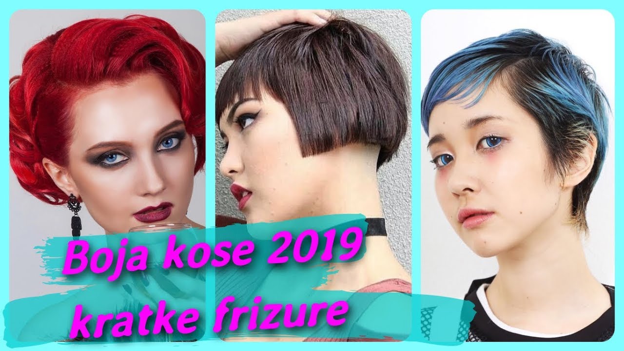 Top 20 💕 najmodernija boja kose 2019 kratke frizure