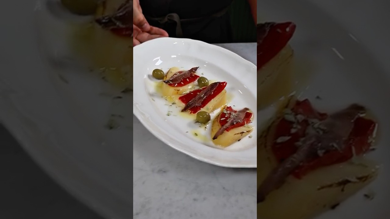 Queso Tetilla Braseado con Piquillo y Anchoa &ndash; Receta Gallega F&aacute;cil 🧀🔥