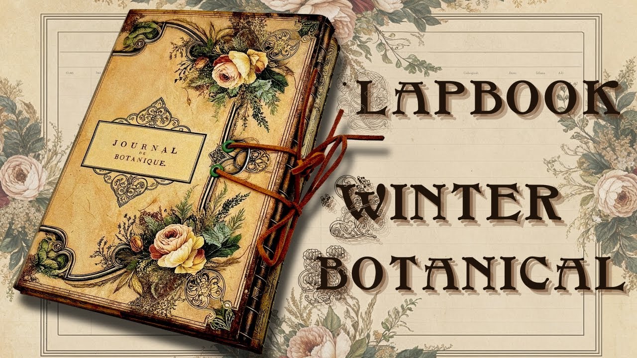 CRAFTING ADVENTURE - WINTER BOTANICAL LAPBOOK -