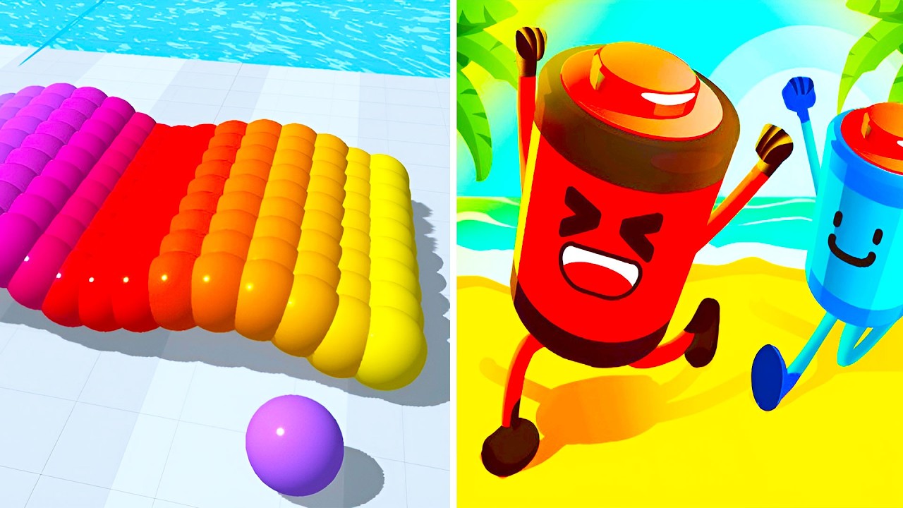 Canvas Run VS Battery Run 🎨🔋 All Levels Max Update Walkthrough Mobile NEW Gameplay C8RX