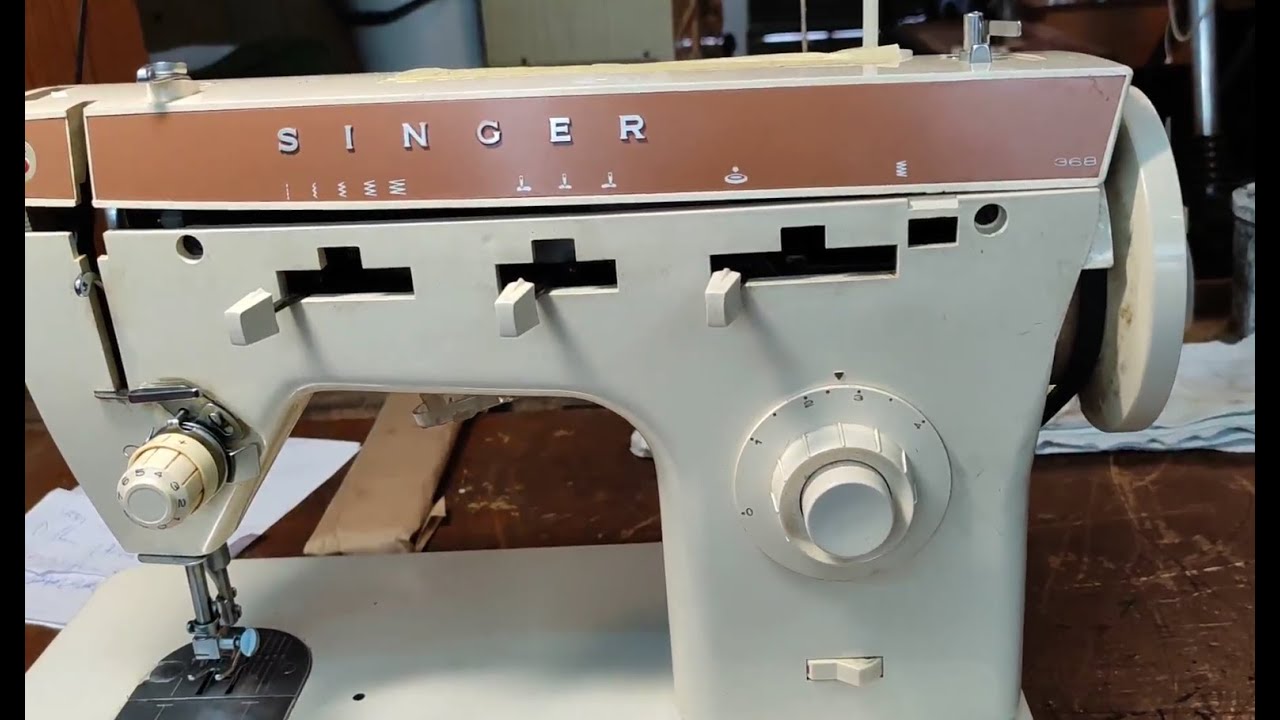 Canvi pinyó trencat màquina de cosir Singer 368