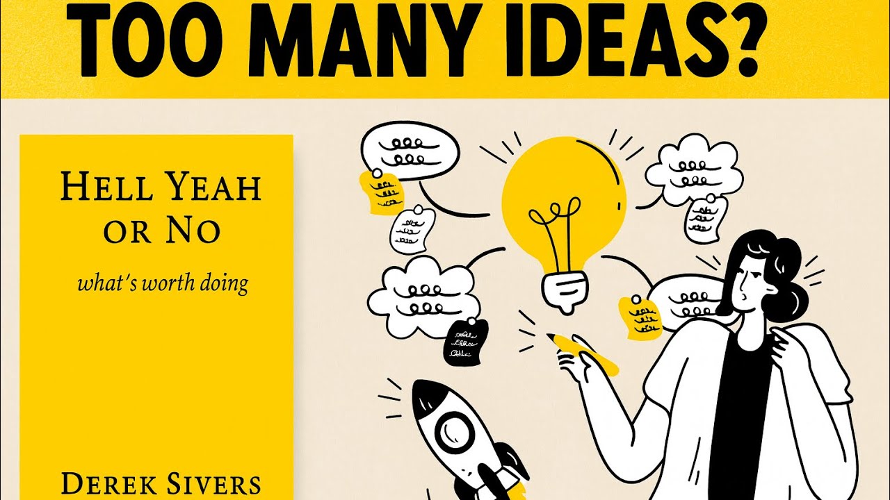 Too Many Ideas & Never Finish Anything? Follow These 15 Rules! | Hell Yeah or No - Derek S.