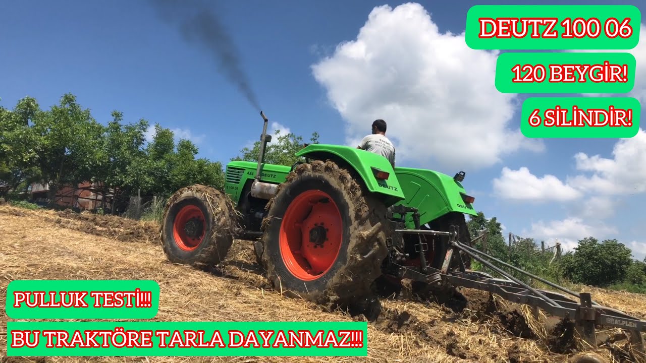BU TRAKTÖRE TARLA DAYANMAZ!!!! DEUTZ 100 06 PULLUK TESTİ!!! GİTMEM DEMİYOR!!!