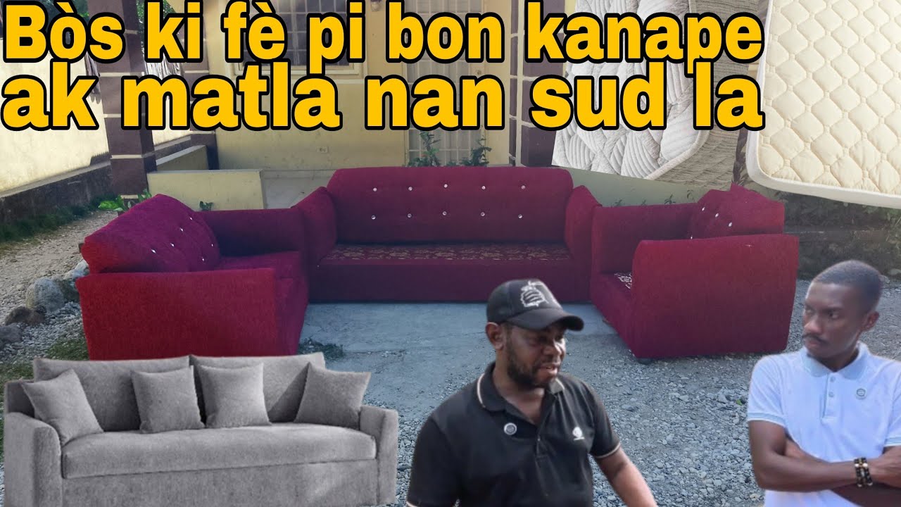 Bòs Dorival son jeni, vin gade kalite travay li fè nan kanape ak matla