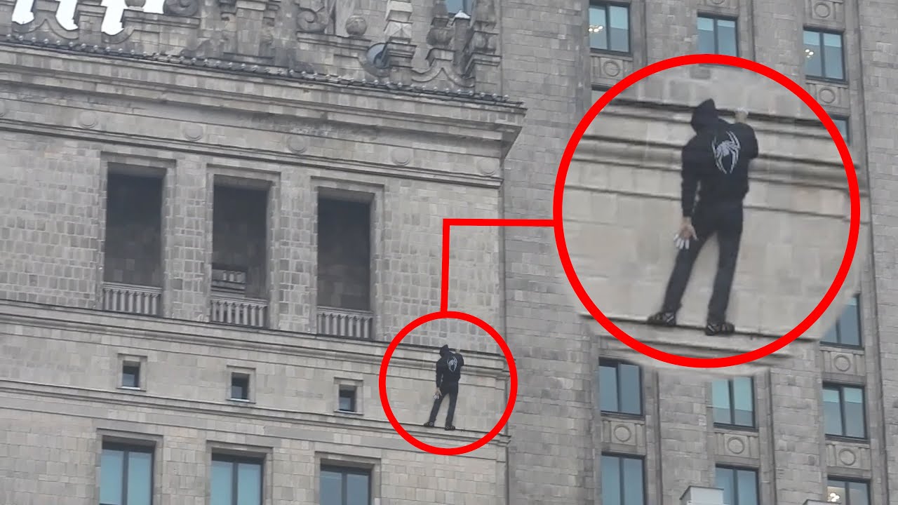 BNT 365 Fake Wspinaczka na Pałac Kultury w Warszawie
