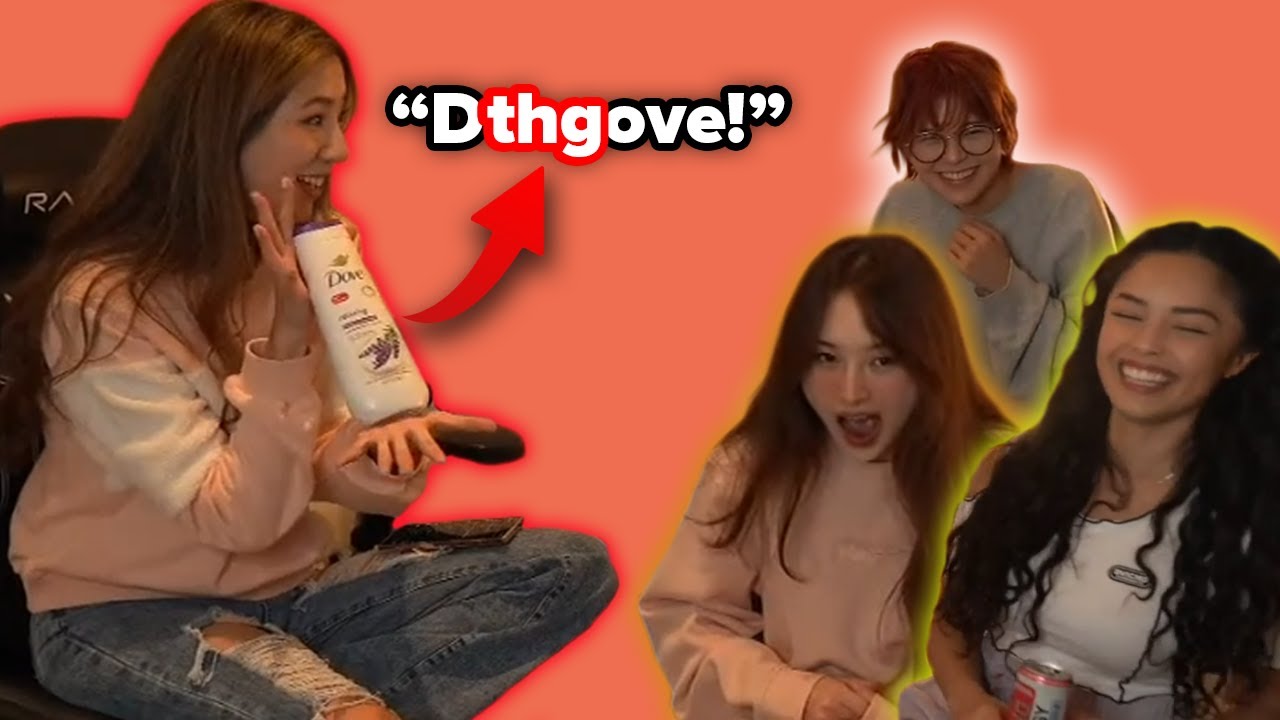 Fuslie teaches gibberish to Valkyrae, TinaKitten, and Kkatamina