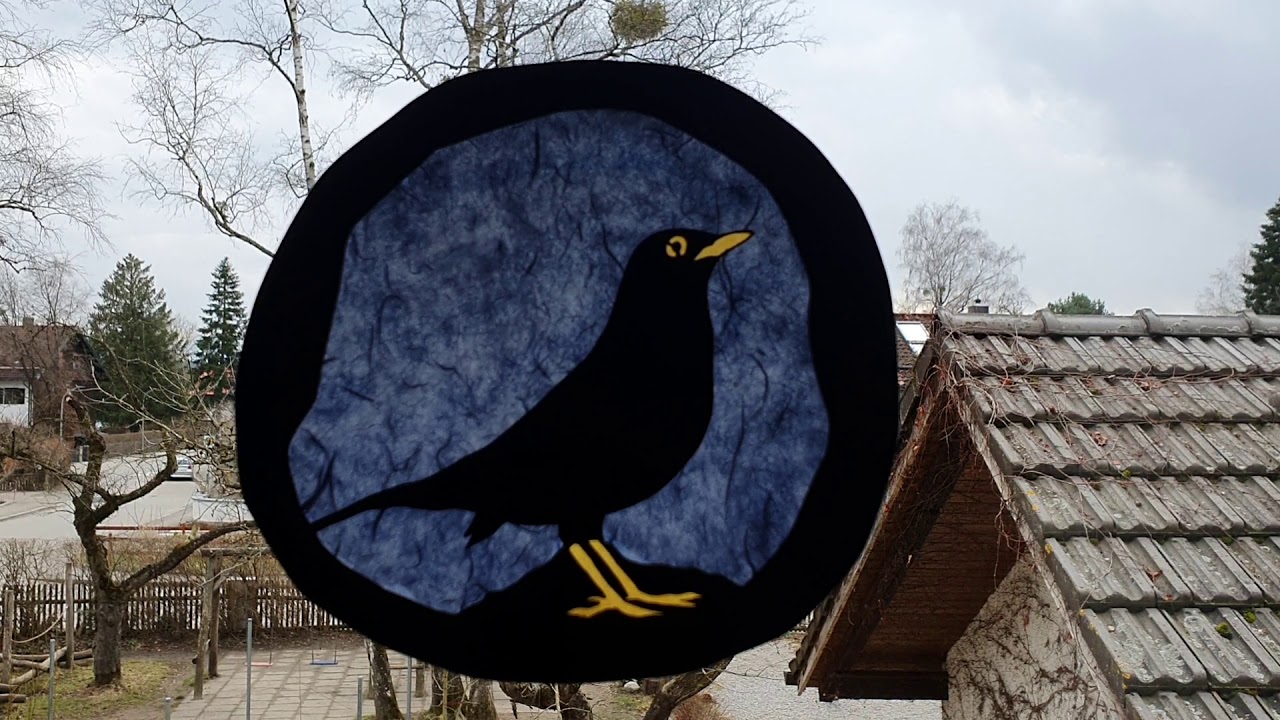 Waldorf Frühlingslied In unserem Garten da sitzt ein Amselchen