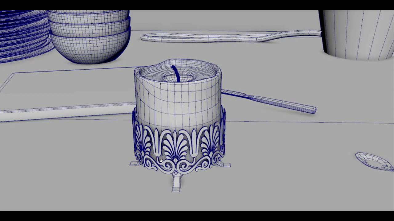 Modelling a Candle in Maya