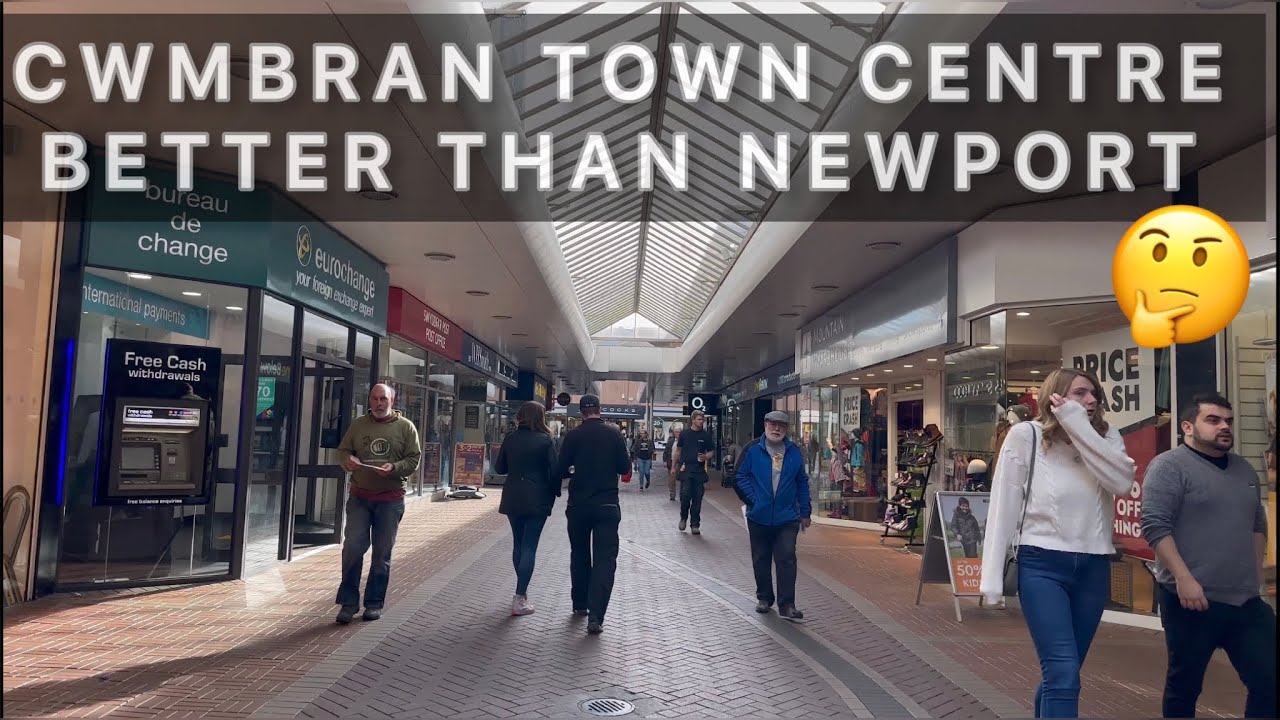 WALK THROUGH HIDDEN TOWN CENTRE CWMBRAN
