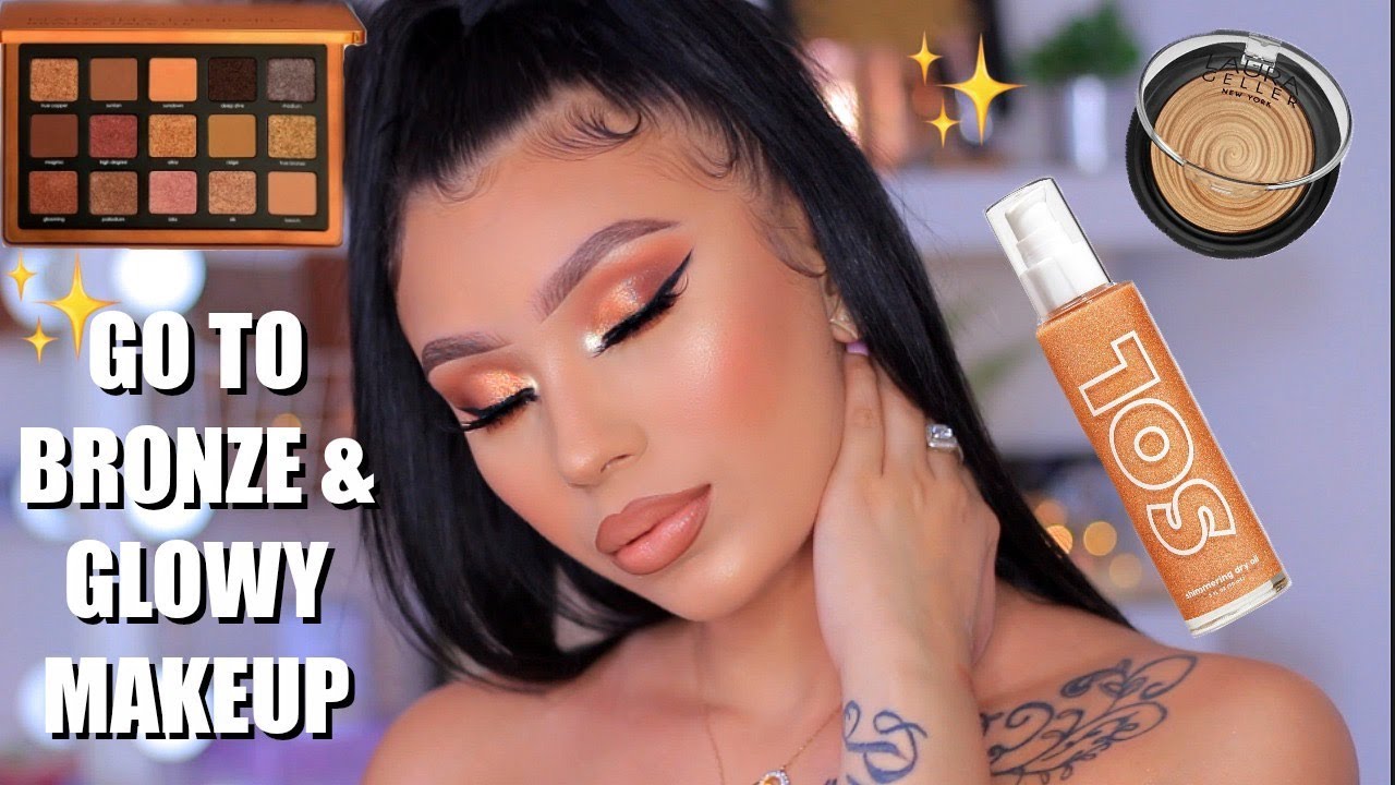 GRWM | ULTIMATE BRONZE & GLOWY GLAM MAKEUP TUTORIAL