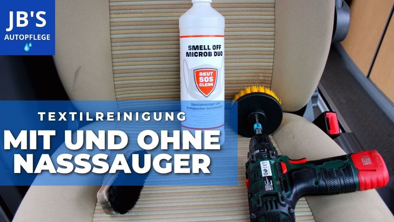 Stoffsitze MIT vs. OHNE Nasssauger reinigen || Smell Off Microb Duo im Test || Gerüche beseitigen!