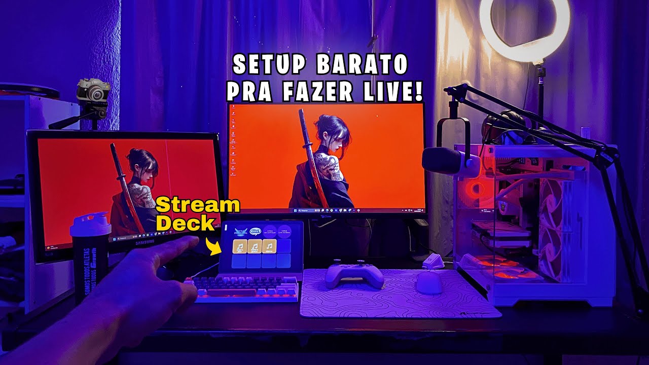 MONTEI UM SETUP CUSTO BENEFICIO PRA FAZER LIVE!