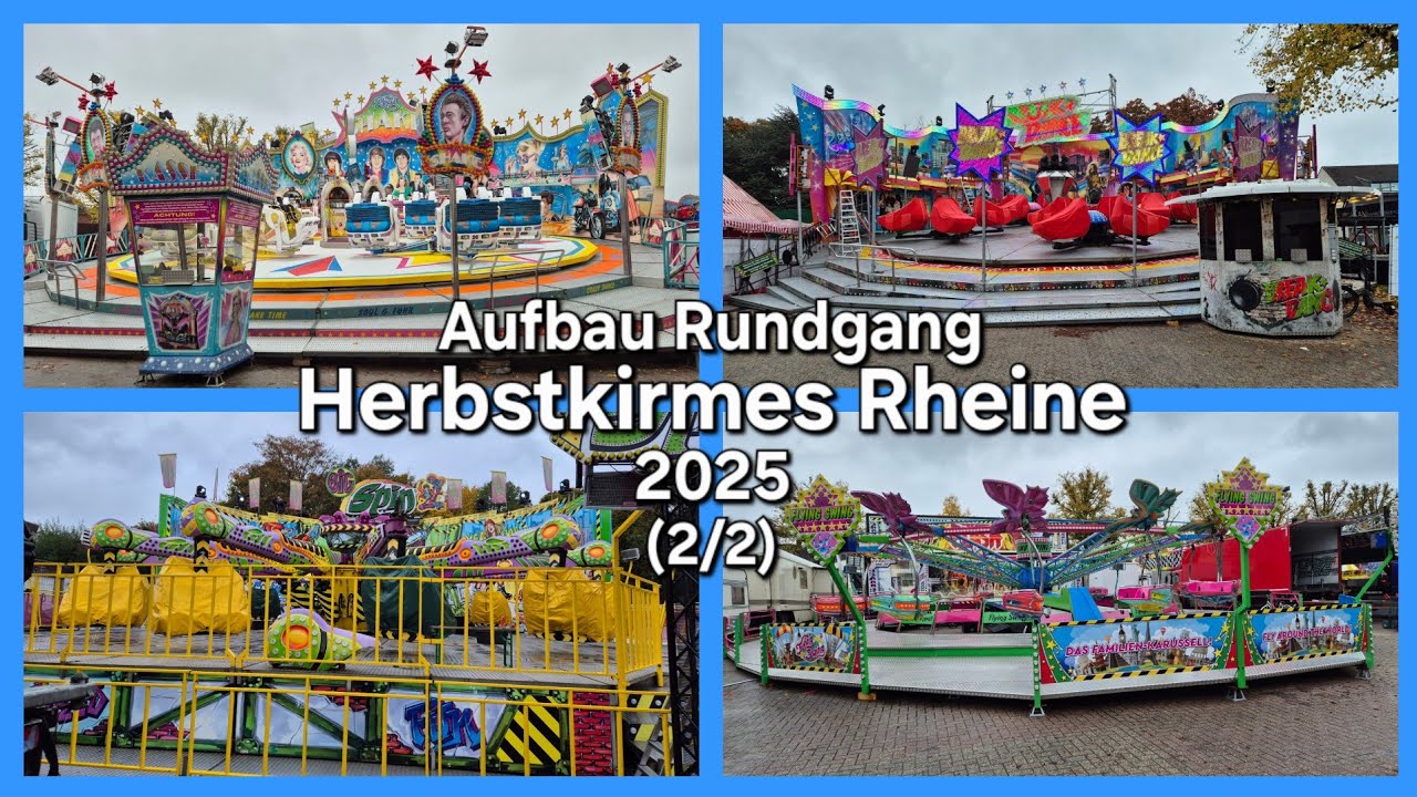 Aufbau Rundgang (2/2) - Herbstkirmes Rheine 2025