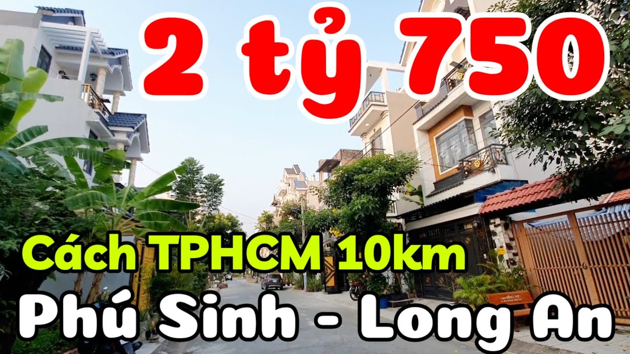 Nhà đẹp 2 tỷ 750 có bán trả góp ở Phú Sinh Long An xã Đức Lập tỉnh Tây Ninh mới gần Hóc Môn TPHCM