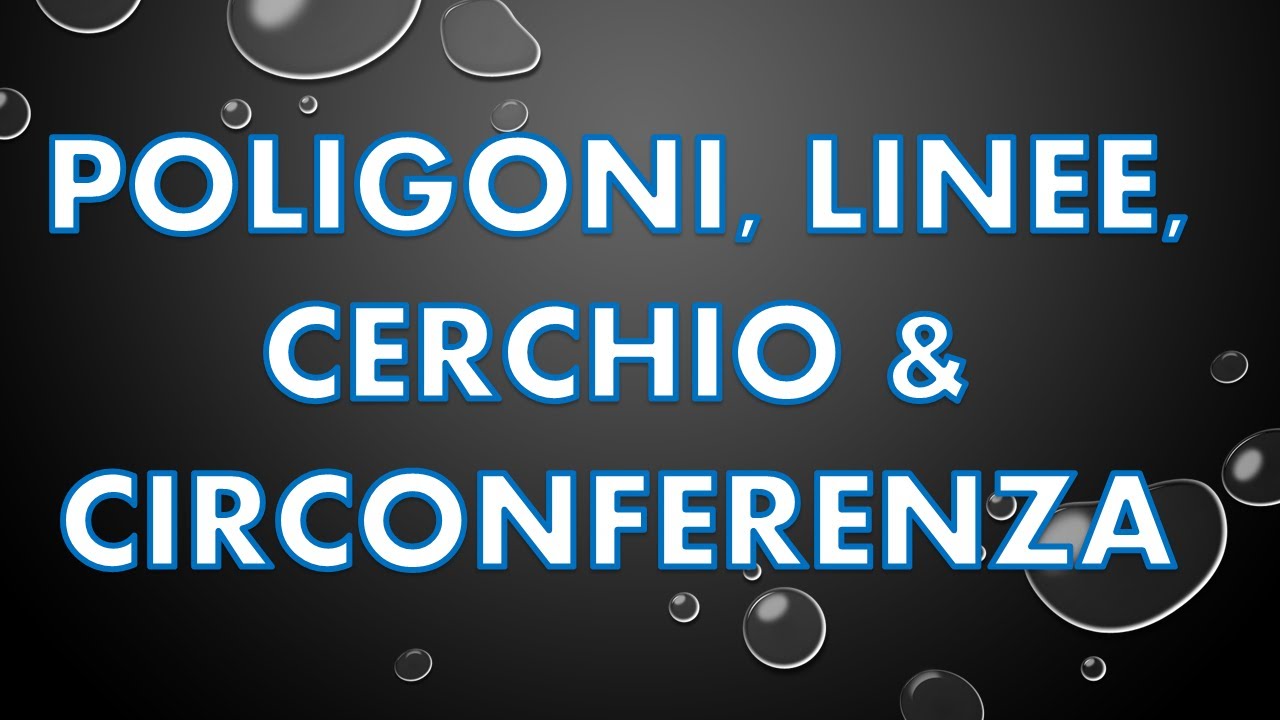 LINEE, CIRCONFERENZA E POLIGONI: primi enti primitivi di geometria
