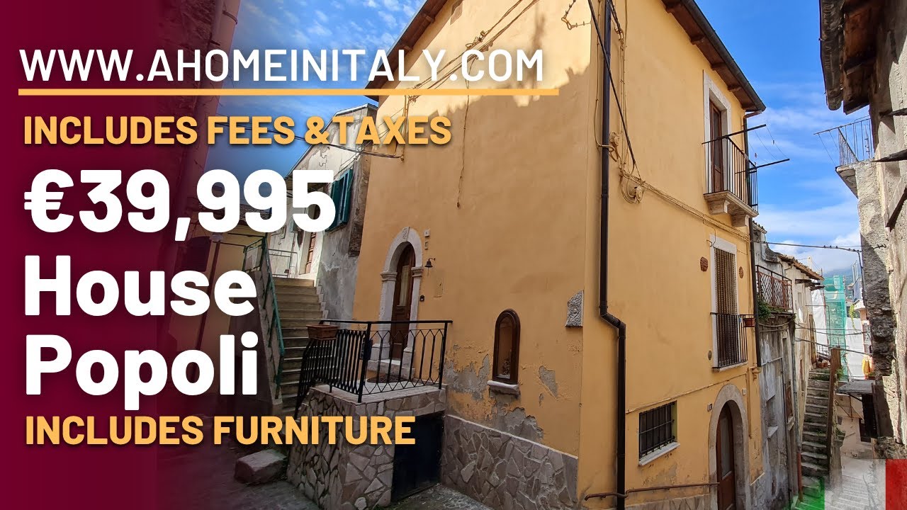 FANTASTIC TOWNHOUSE in the center of beautiful Popoli and close to both SEA and SKI resorts.