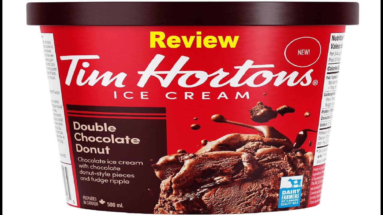 Tim Hortons Double Chocolate Donut Ice Cream Review