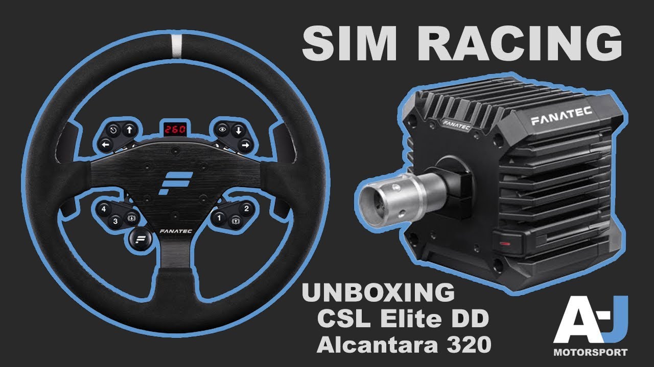 Fanatec CSL DD & Clubsport 320 Alcantara Sim Racing Steering Wheel Unboxing & Setup