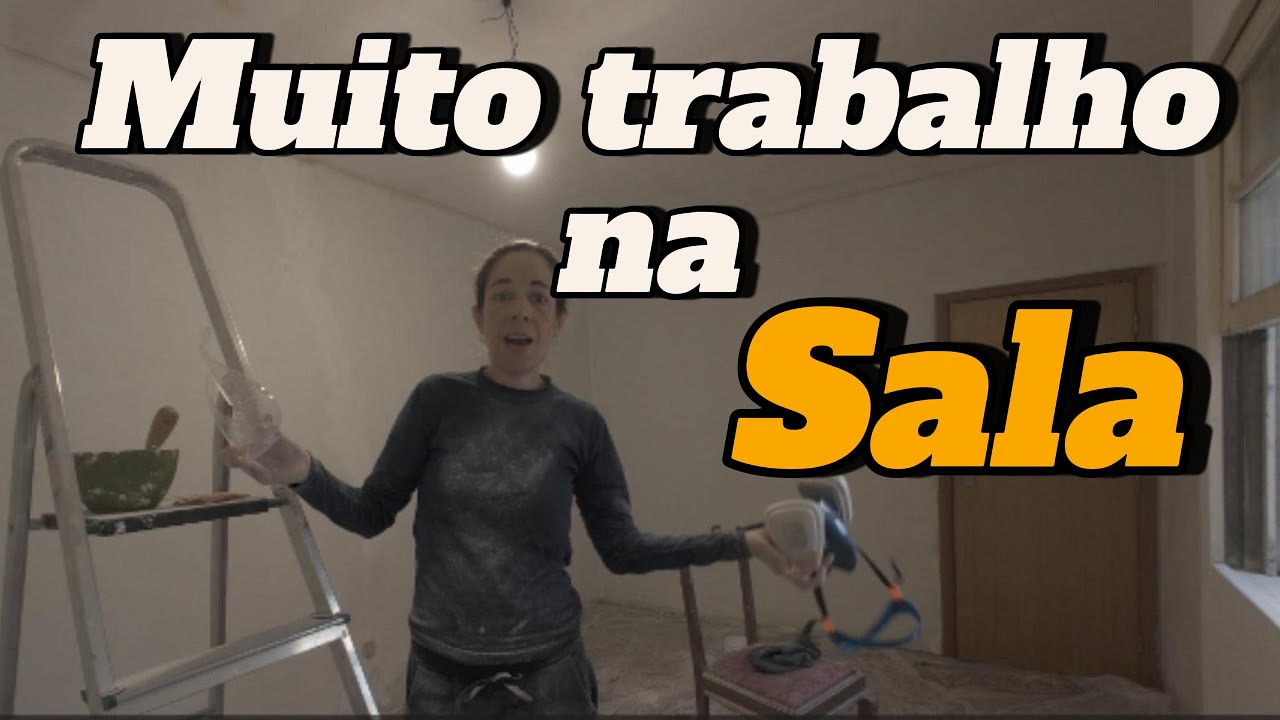 Problemas no telhado dificultaram muito a reforma da sala