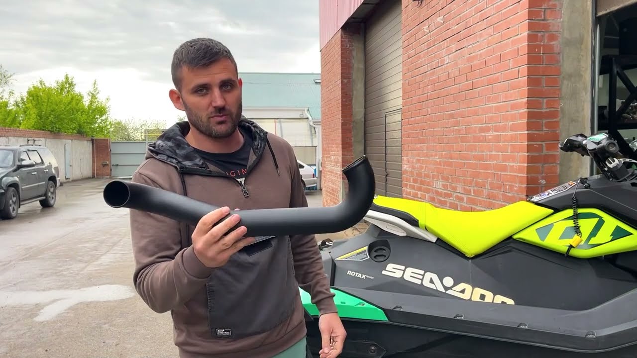 Установка прямоточного выхлопа BRP Spark
