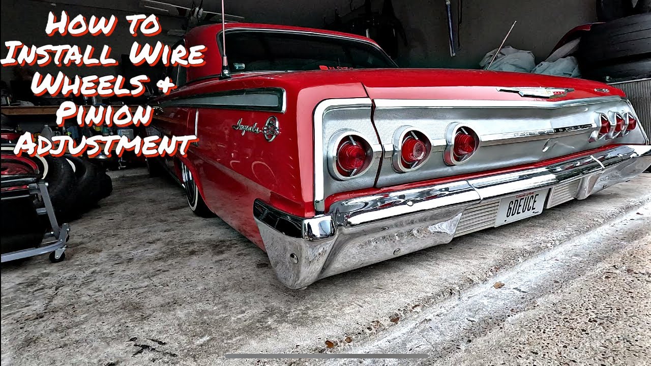 How To Install Wire Wheel / Spokes & Pinion Angle Adjustment