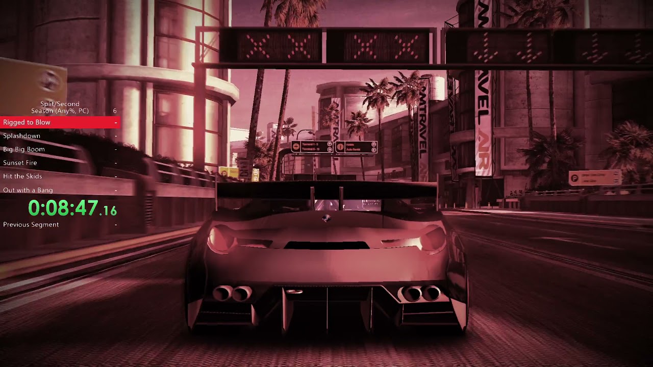 Split/Second PC Speedrun Any% 3:41:36 2nd place