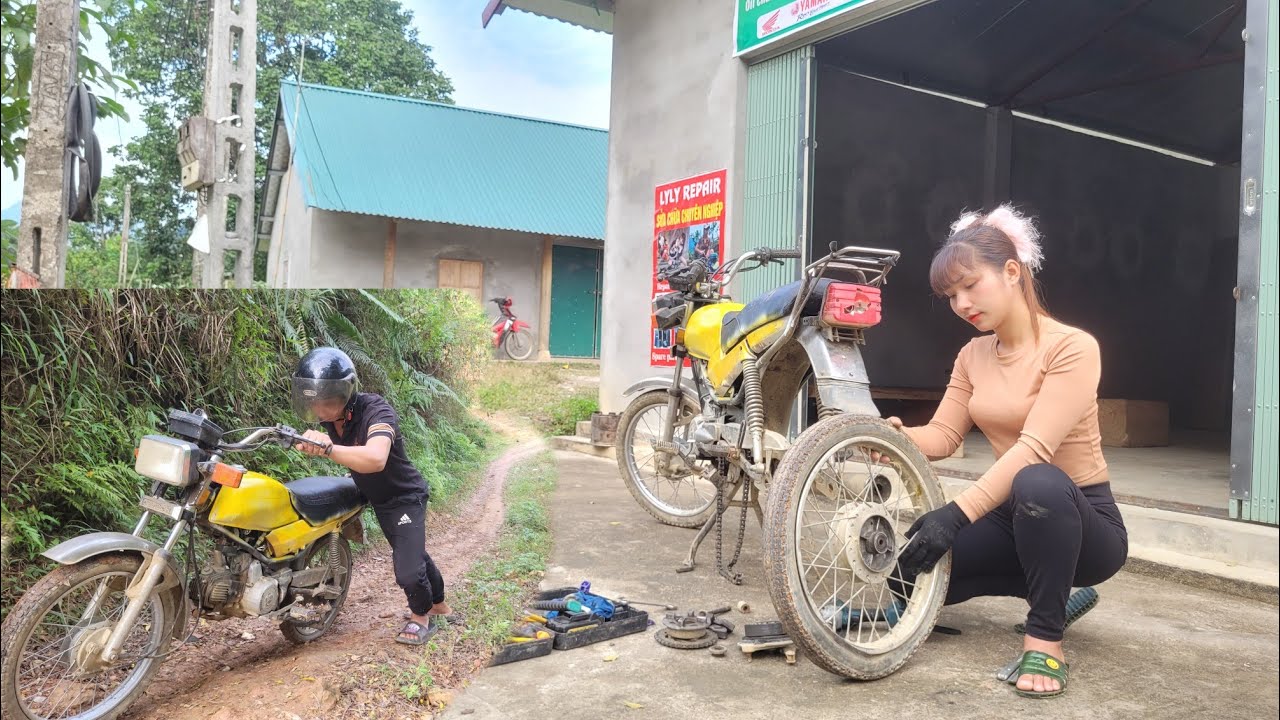 This is Ly, a talented motorcycle repair girl from a unique rural area.