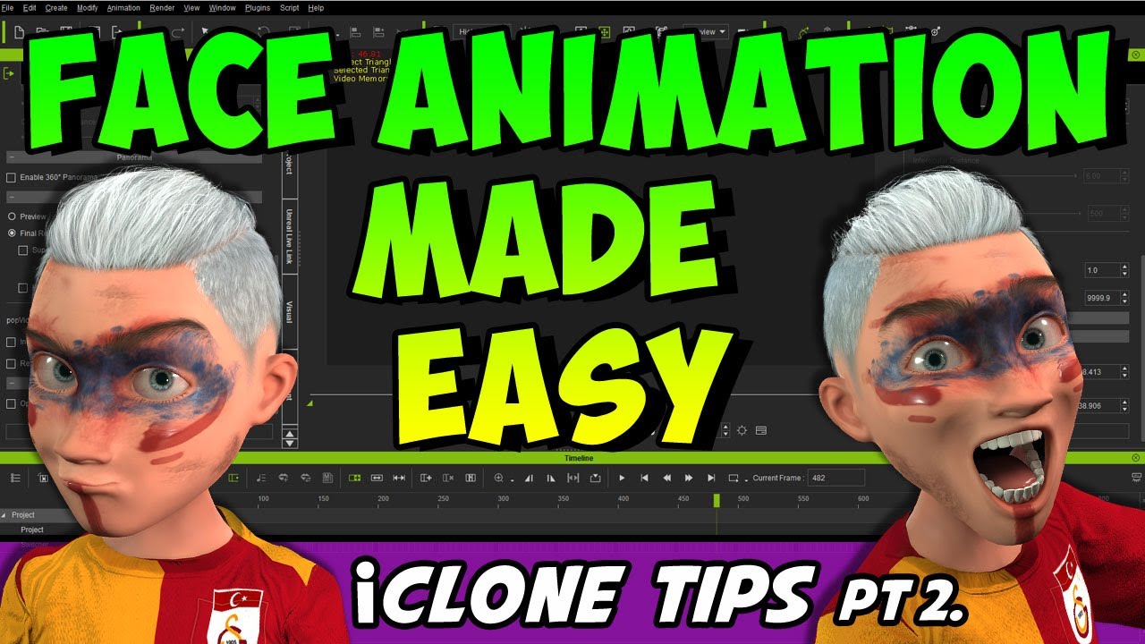 How to animate facial expressions in iClone