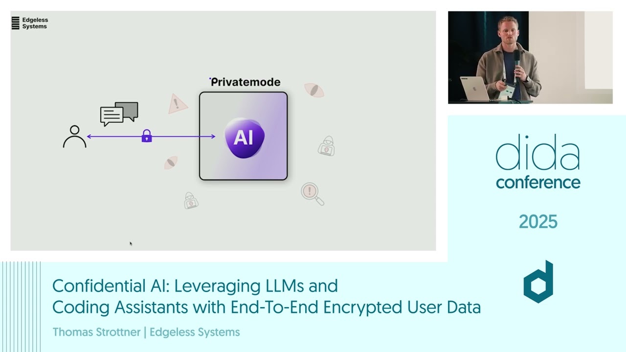 Confidential AI: LLMs & Coding Assistants with Encryption | Thomas Strottner (Edgeless Systems)