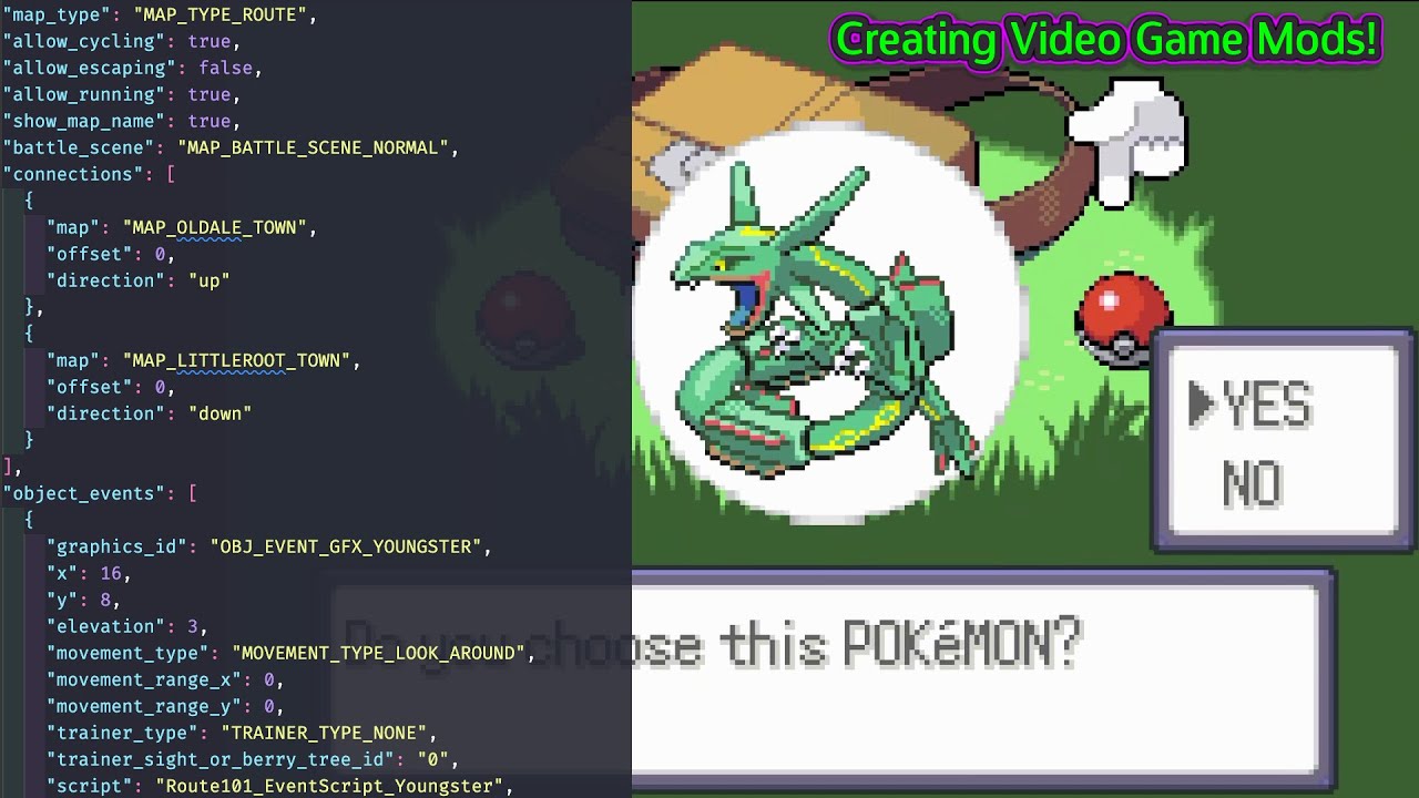 How to get started with coding video game mods (Pokemon Emerald)