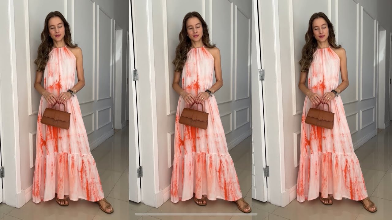 Vestido longo fácil de fazer com cava americana | COM MOLDE ✨