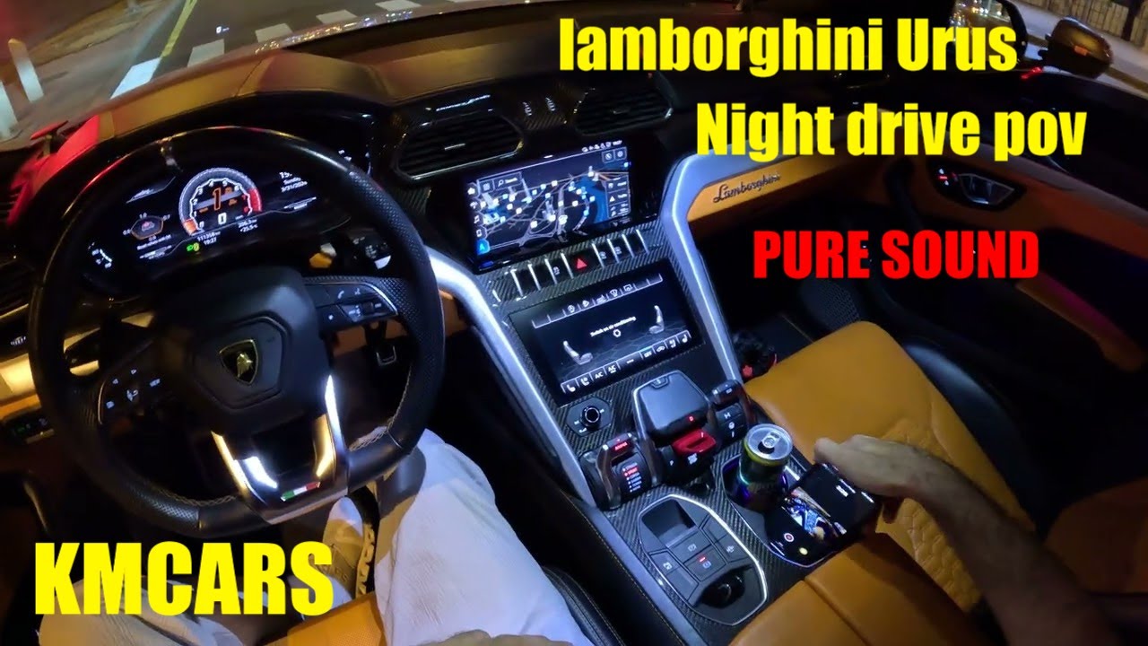 lamborghini urus 2022 night drive by kmcars