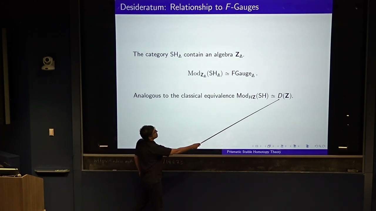 Jacob Lurie: Prismatic Stable Homotopy Theory (March 14, 2025)