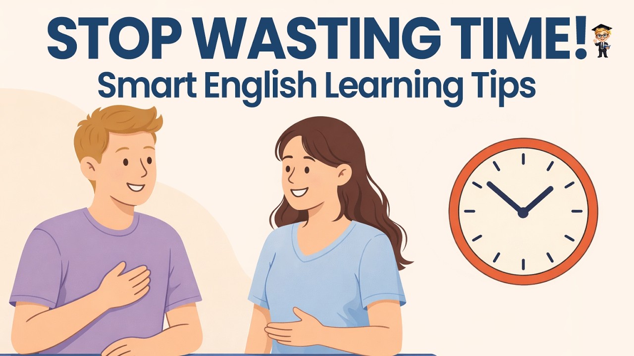 How to Stop Wasting Time | Smart Ways to Learn English Fast | Mr. English Daily (A1)