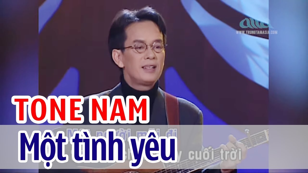 Một Tình Yêu - KARAOKE | Tone Nam | Đức Huy