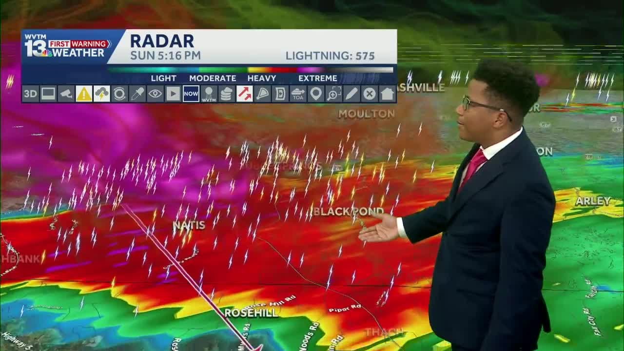 Tracking Strong Storms: Alabama's weather forecast brings more rain Monday, drier by midweek