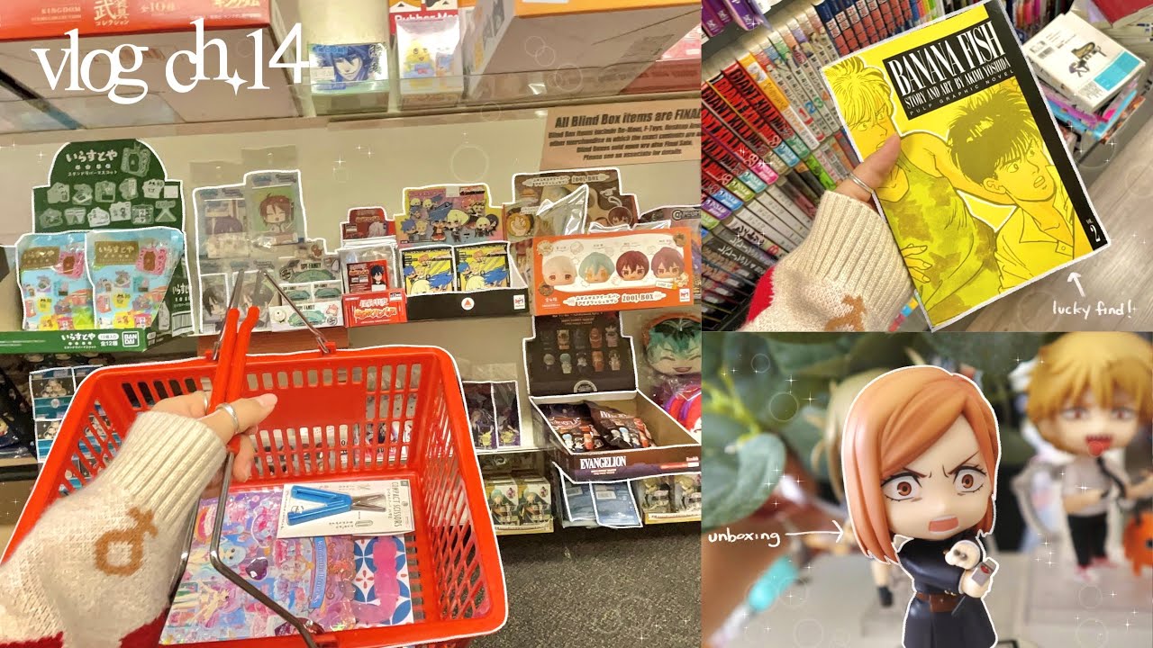 vlog ch.14૮ • ﻌ - ა // nobara nedoroid, manga shopping, etc. (ft. tears of themis mihoyo)