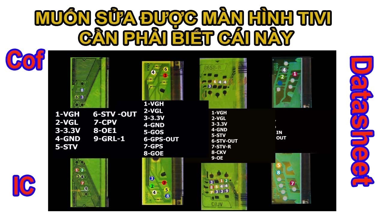 Lcd Led Tv Panel's Cof Ic Datasheet - Sửa Màn Hình Tv Bạn Cần Biết Gì