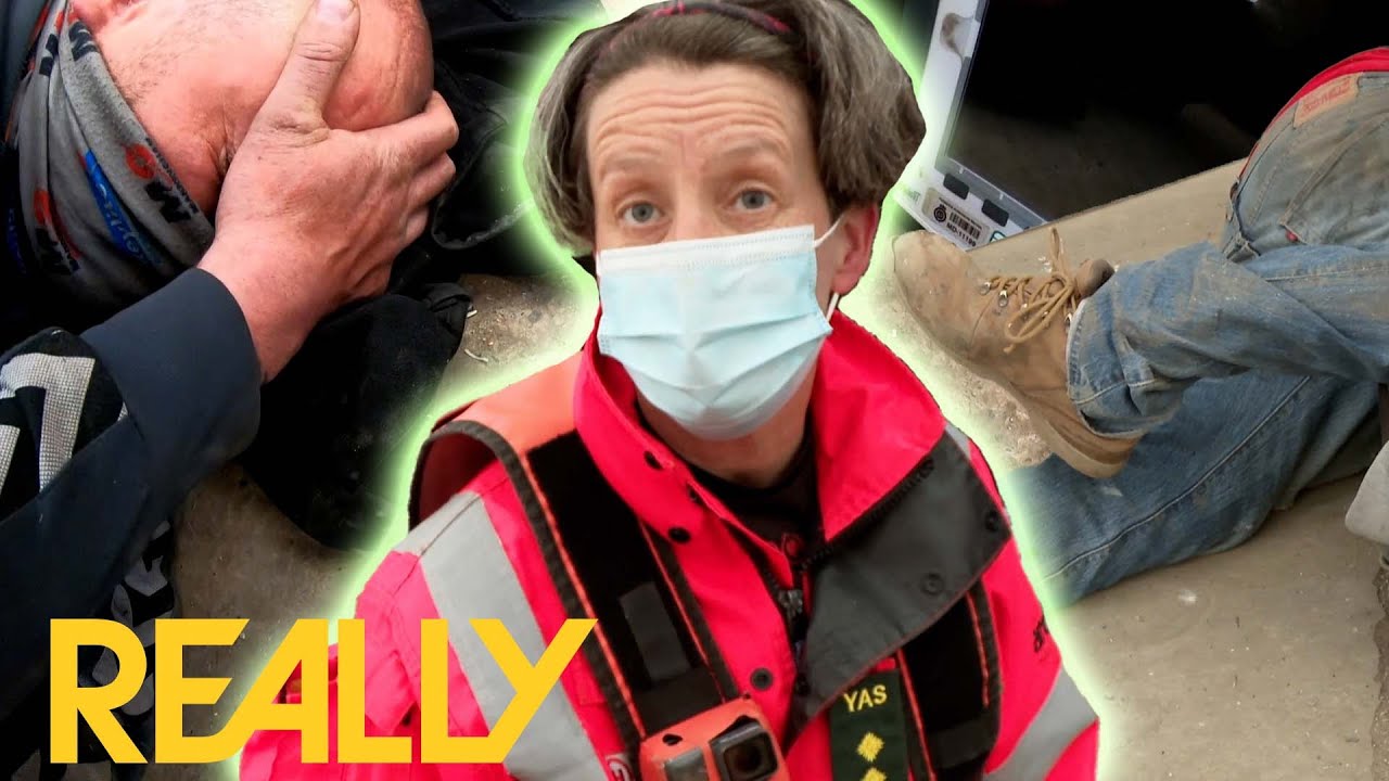 Paramedics Need To Straighten Man's Broken Ankle To Save His Foot | Helicopter ER