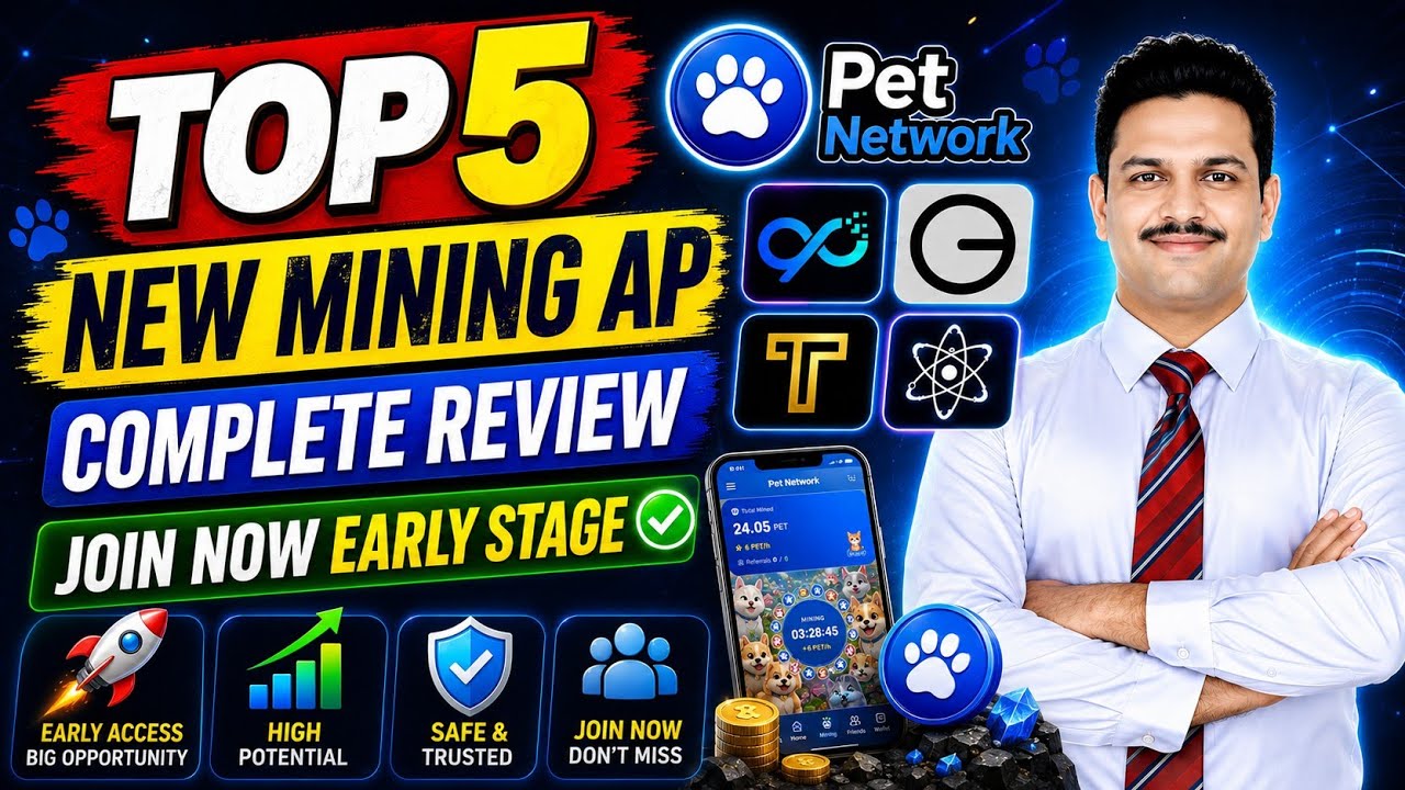 Top 5 New Mining Apps || Complete Information || Join Now Early Stage 