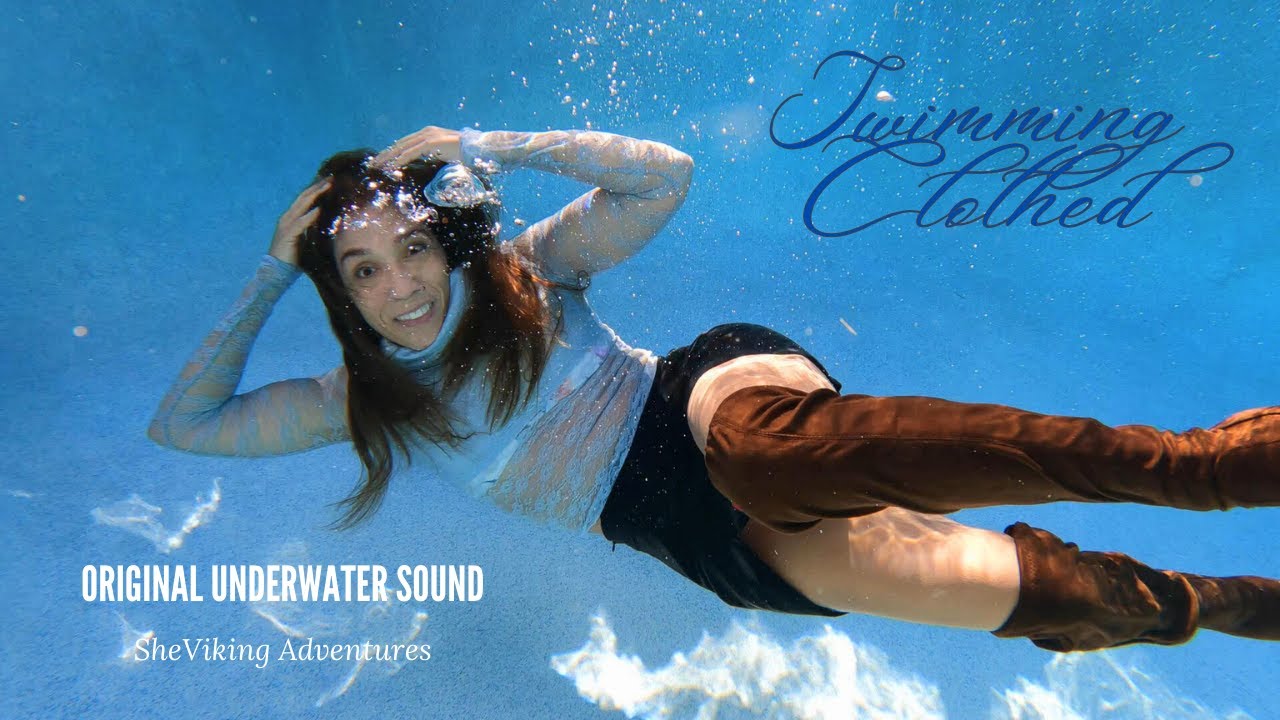 Swimming UNDERWATER CLoThed | Original Underwater Sound | Winter Swim