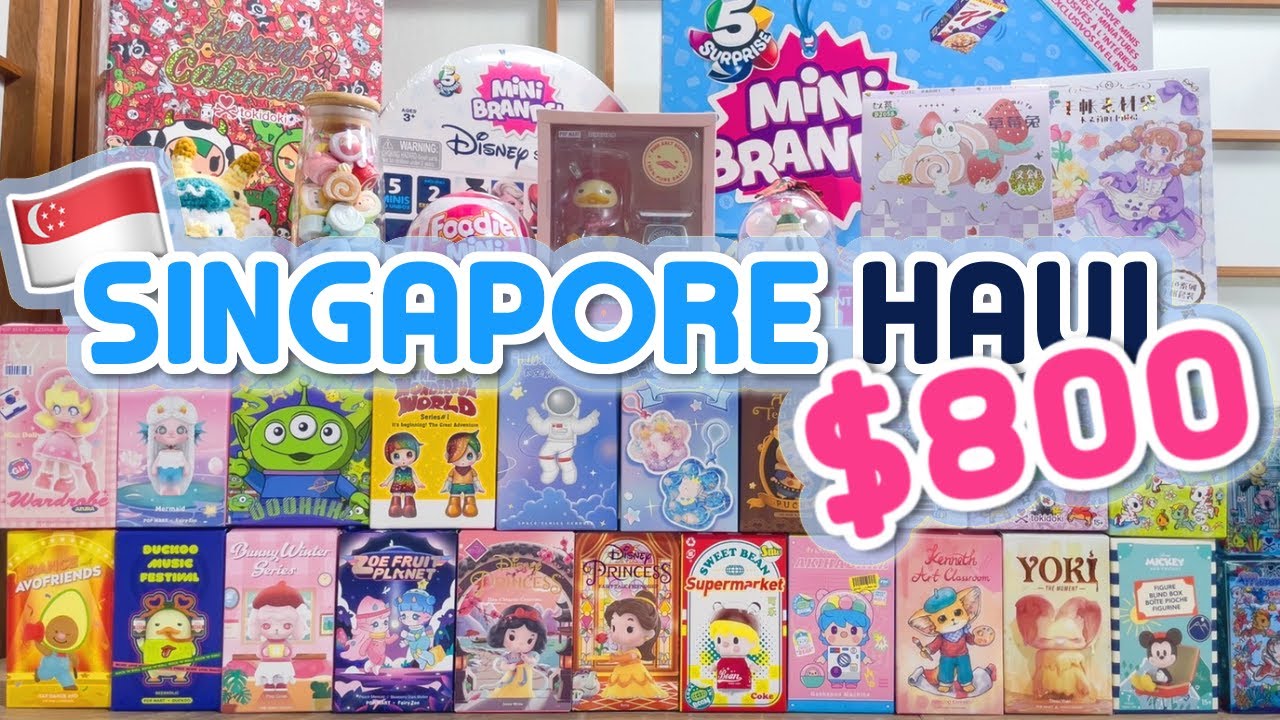 Singapore Shopping Haul | 24 Days of December | Day 14 | Pop Mart | tokidoki | Mini Brands | Miniso