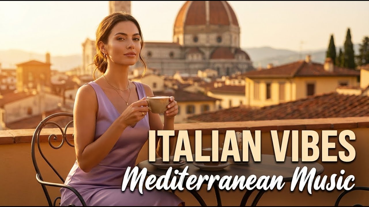 Mediterranean Luxury Vibes ✨ Italian Music 2+ Hours Scenic Amalfi Coast & Lake Como 4K Relaxation