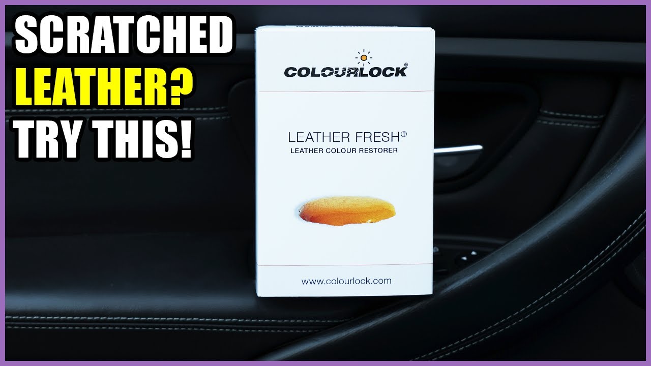 Fixing Up Scratched Leather with Colourlock Leather Fresh Dye