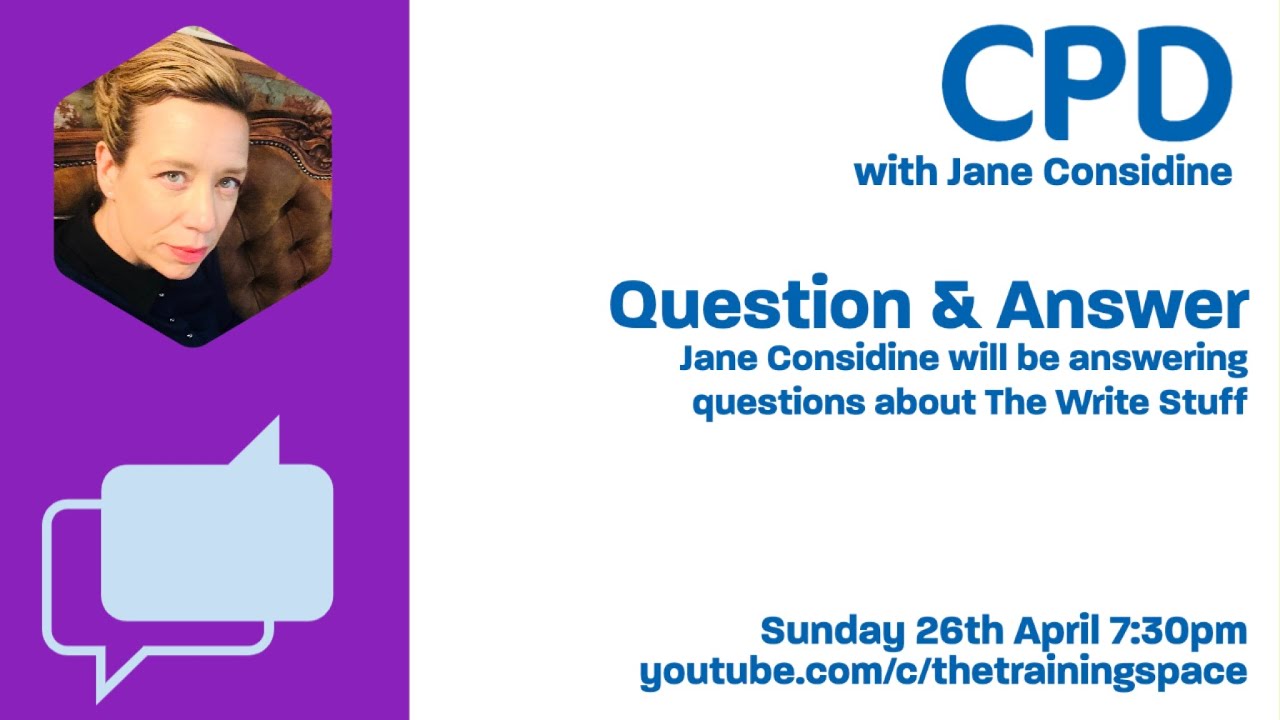 The Write Stuff Sessions with Jane Considine