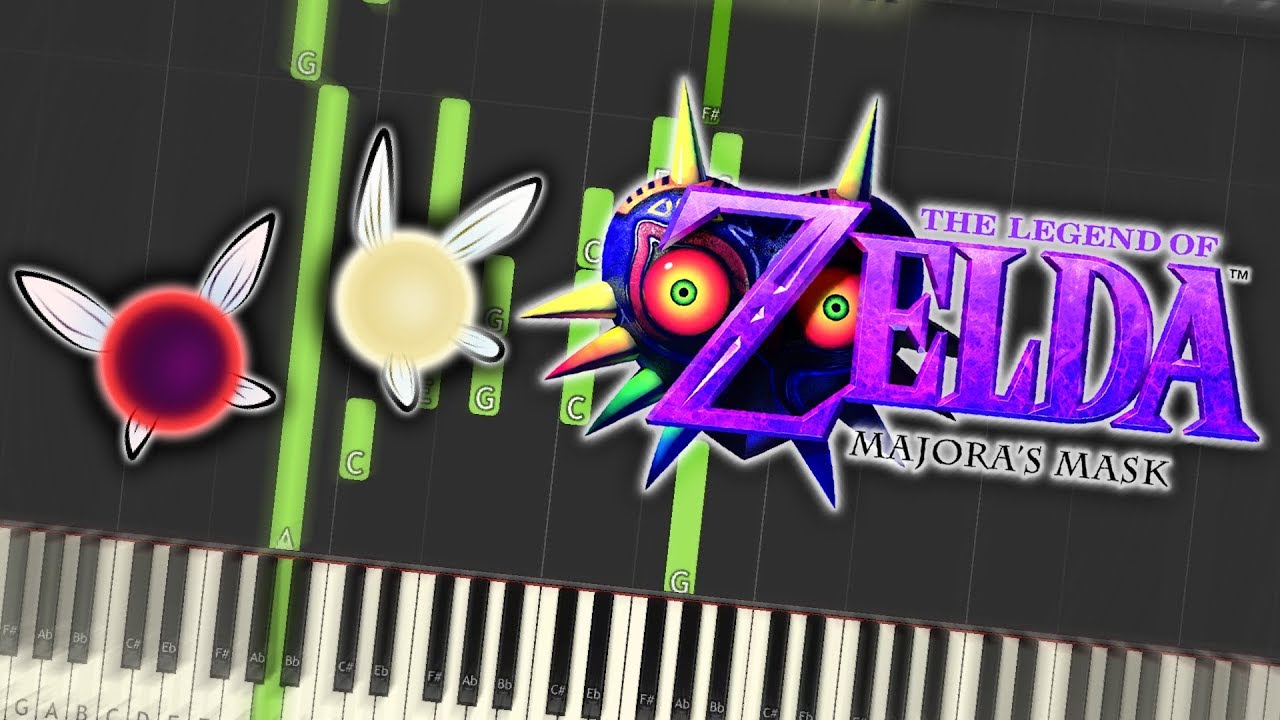 The Legend of Zelda Majora's Mask - Tatl and Tael Theme Piano Tutorial Synthesia