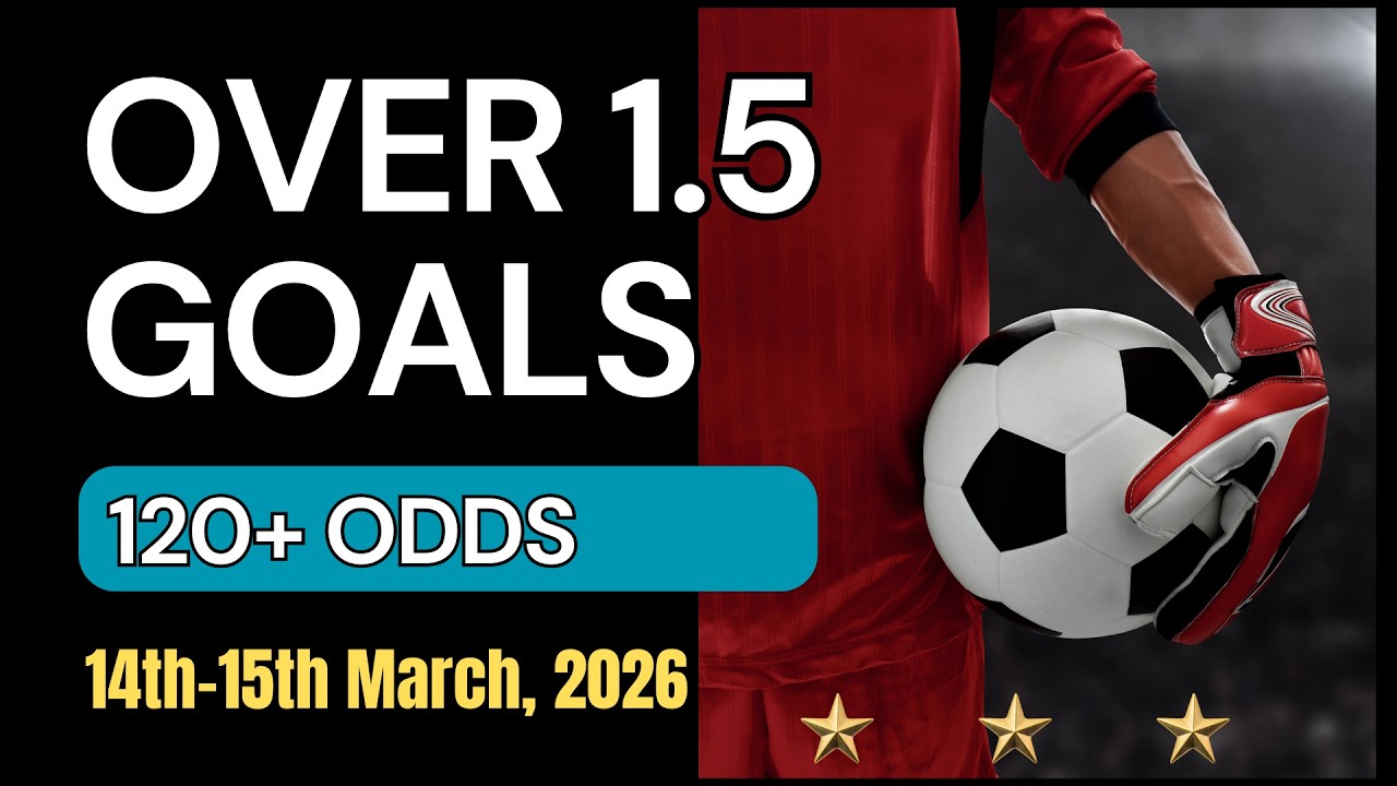 Football Betting Tips | OVER 1.5 GOALS Predictions Today